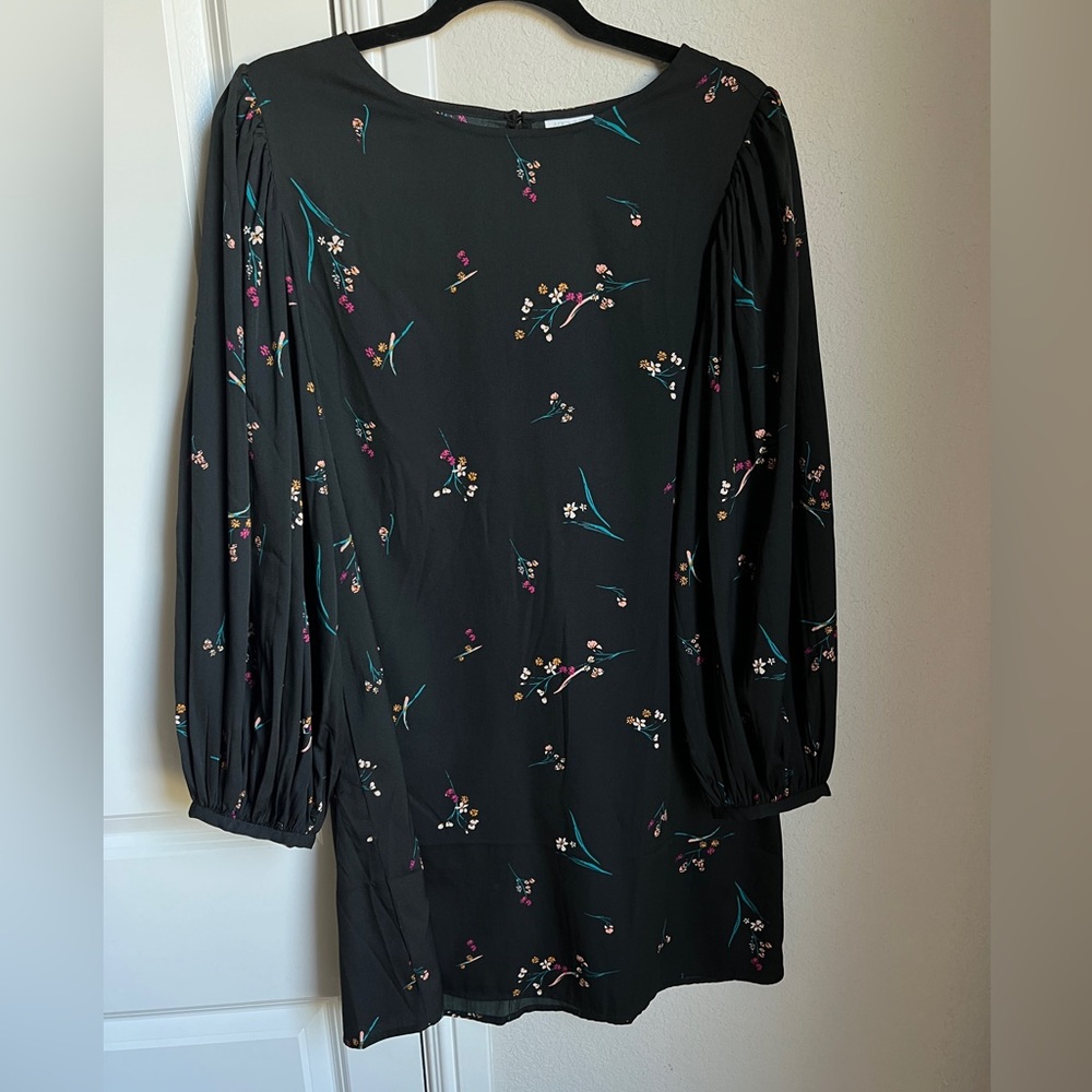 Black floral dress